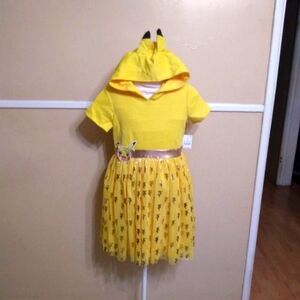 Girl's Pikachu dress with hood